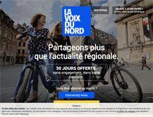 Tablet Screenshot of lavoixdunord.fr